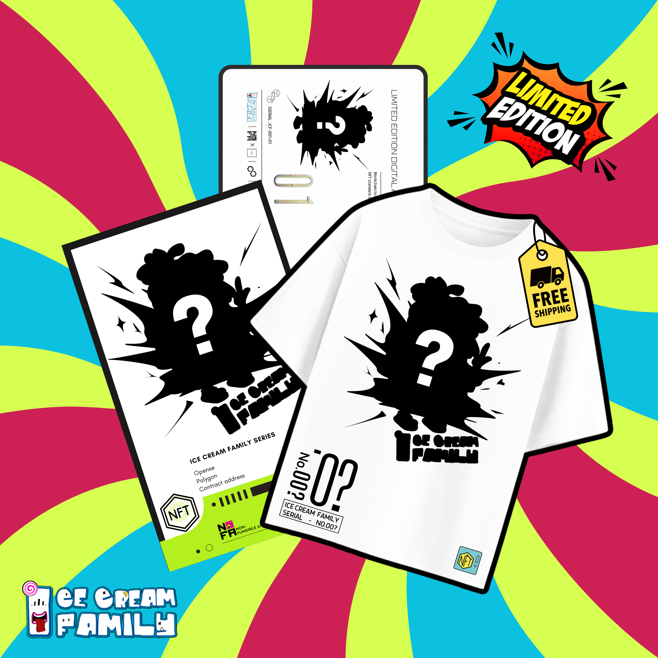 Ice Cream Family Physical NFT Series Mystery Boxes